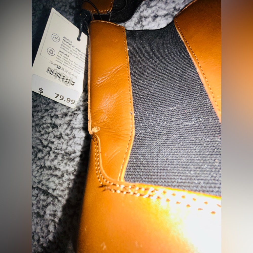 ZARA Tan Leather Ankle Boots - Picture 10 of 10